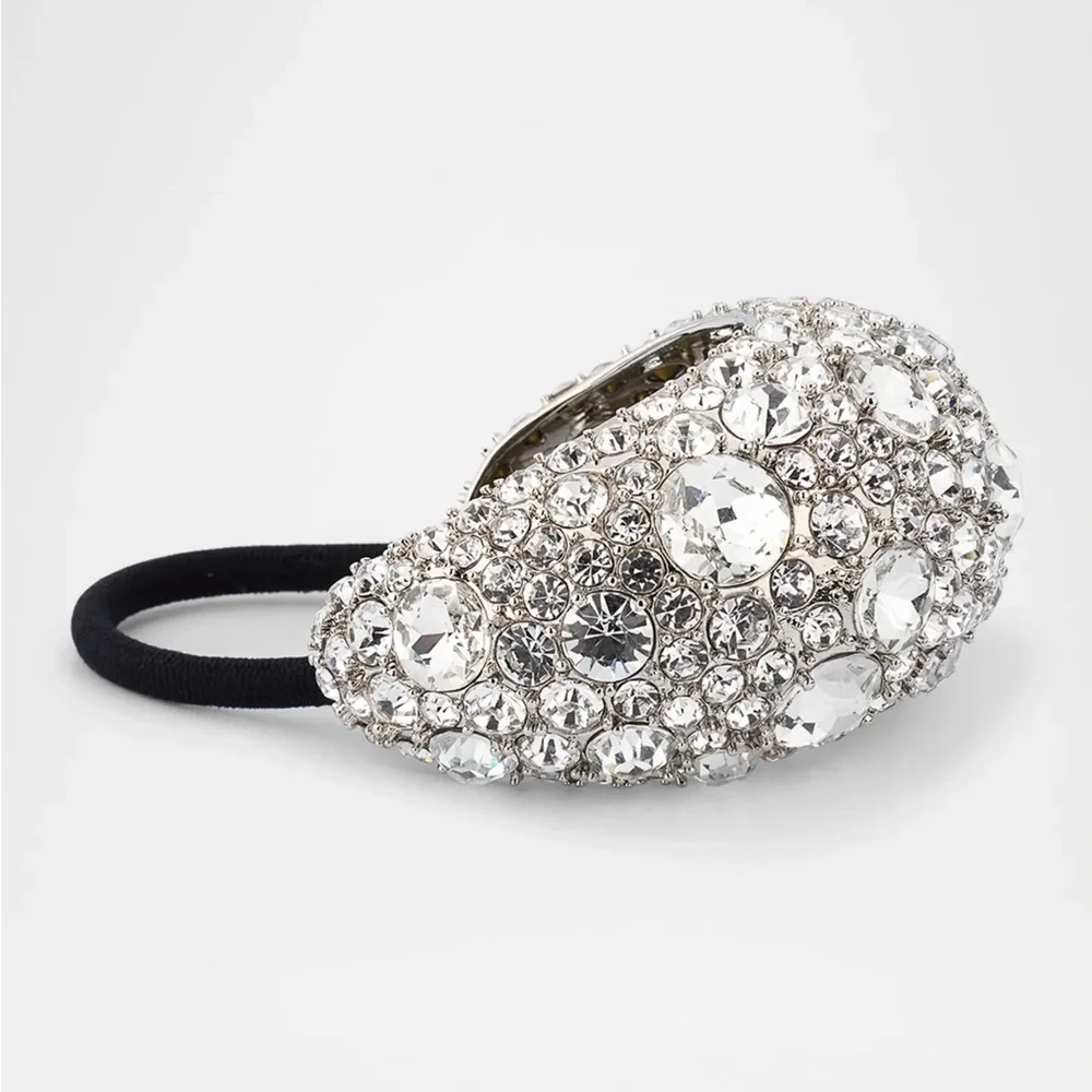 Elegant Silver Crystal Hair Accessory